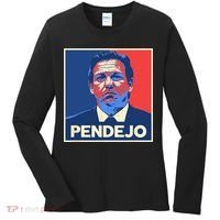 Ron DeSantis Florida Governor Pendejo Anti Desantis Women's Long Sleeve Shirt thumb 0