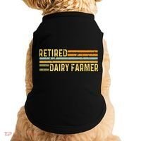 Retired Dairy Farmer Distressed Retirement Retire Cow Cattle Doggie Tank thumb 0