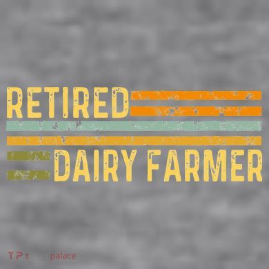 Retired Dairy Farmer Distressed Retirement Retire Cow Cattle Women's Racerback Cropped Tank