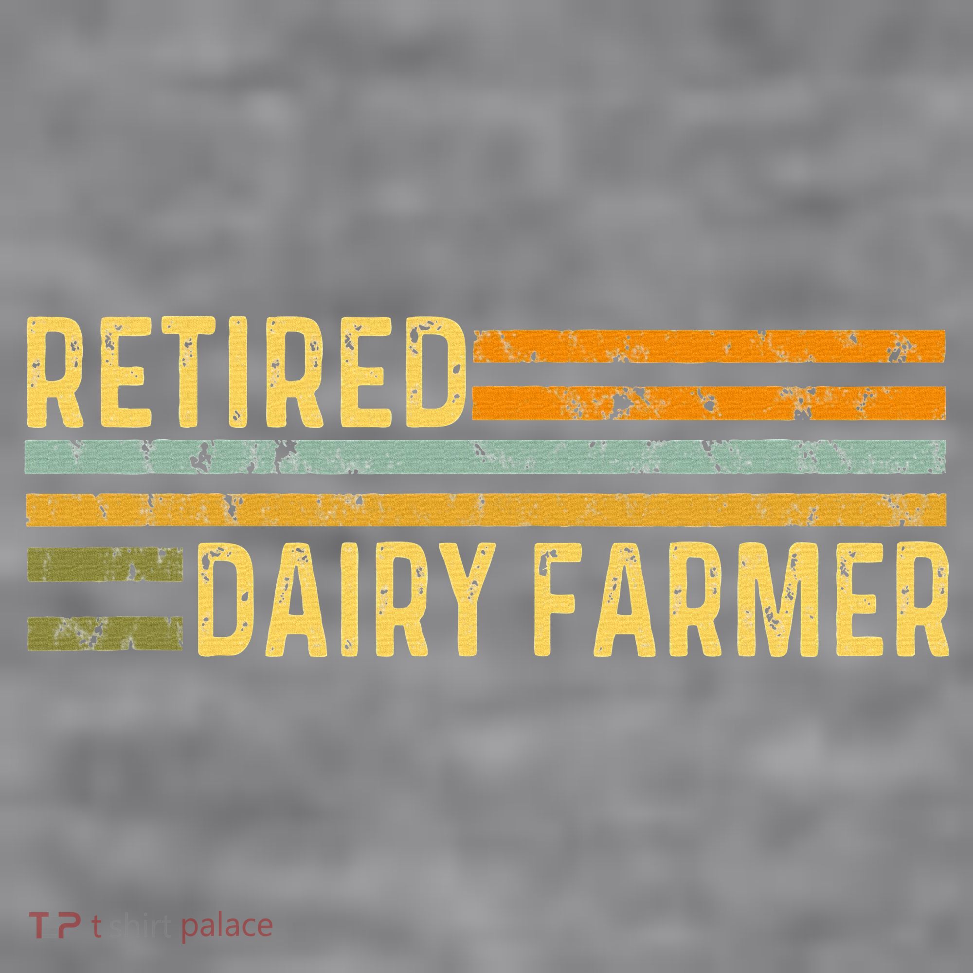 Retired Dairy Farmer Distressed Retirement Retire Cow Cattle Women's Racerback Cropped Tank