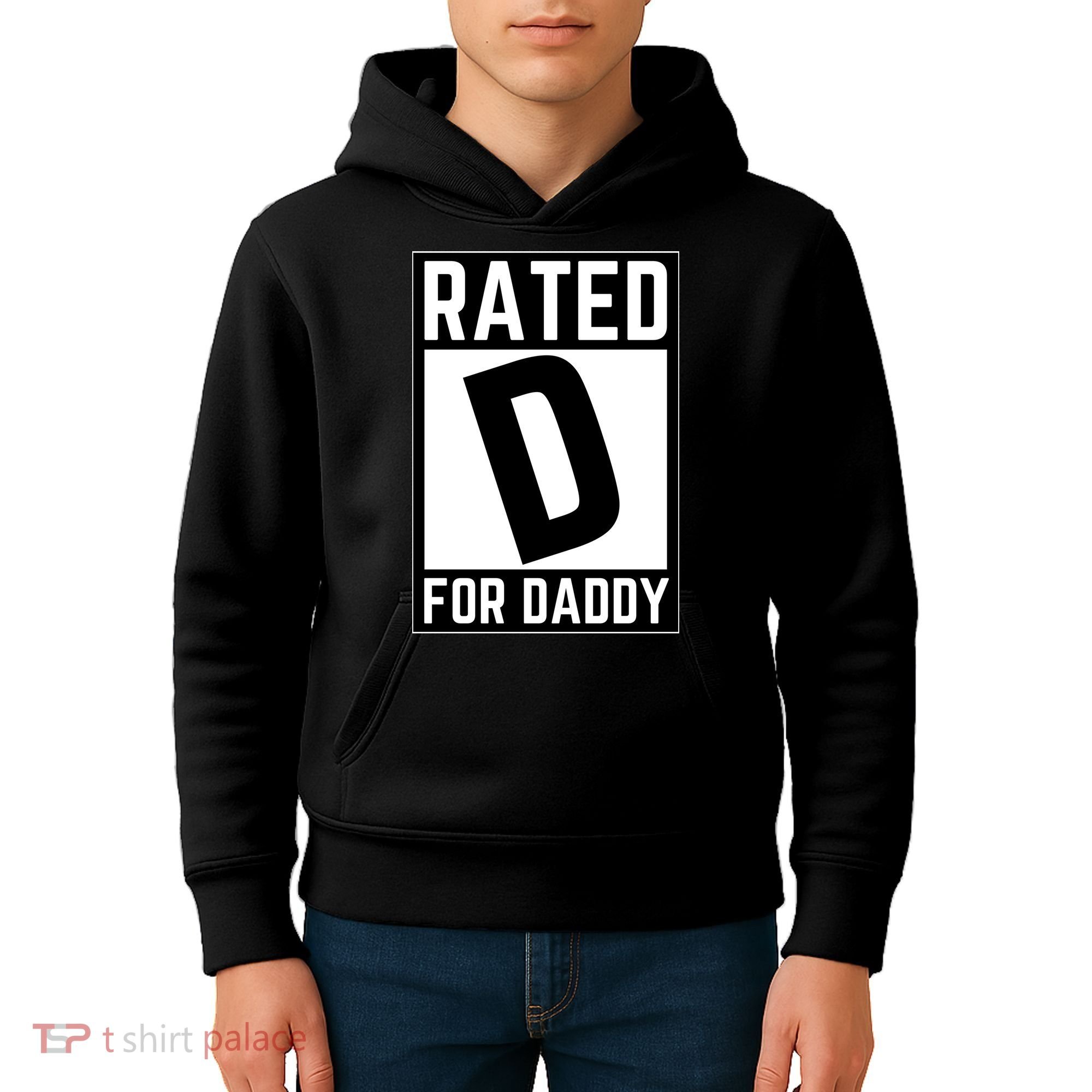 Rated D For Daddy Kids Hoodie