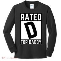 Rated D For Daddy Kids Long Sleeve Shirt thumb 0
