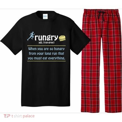 Rungry Definition Funny Runner Marathon Quote Love Running Pajama Set