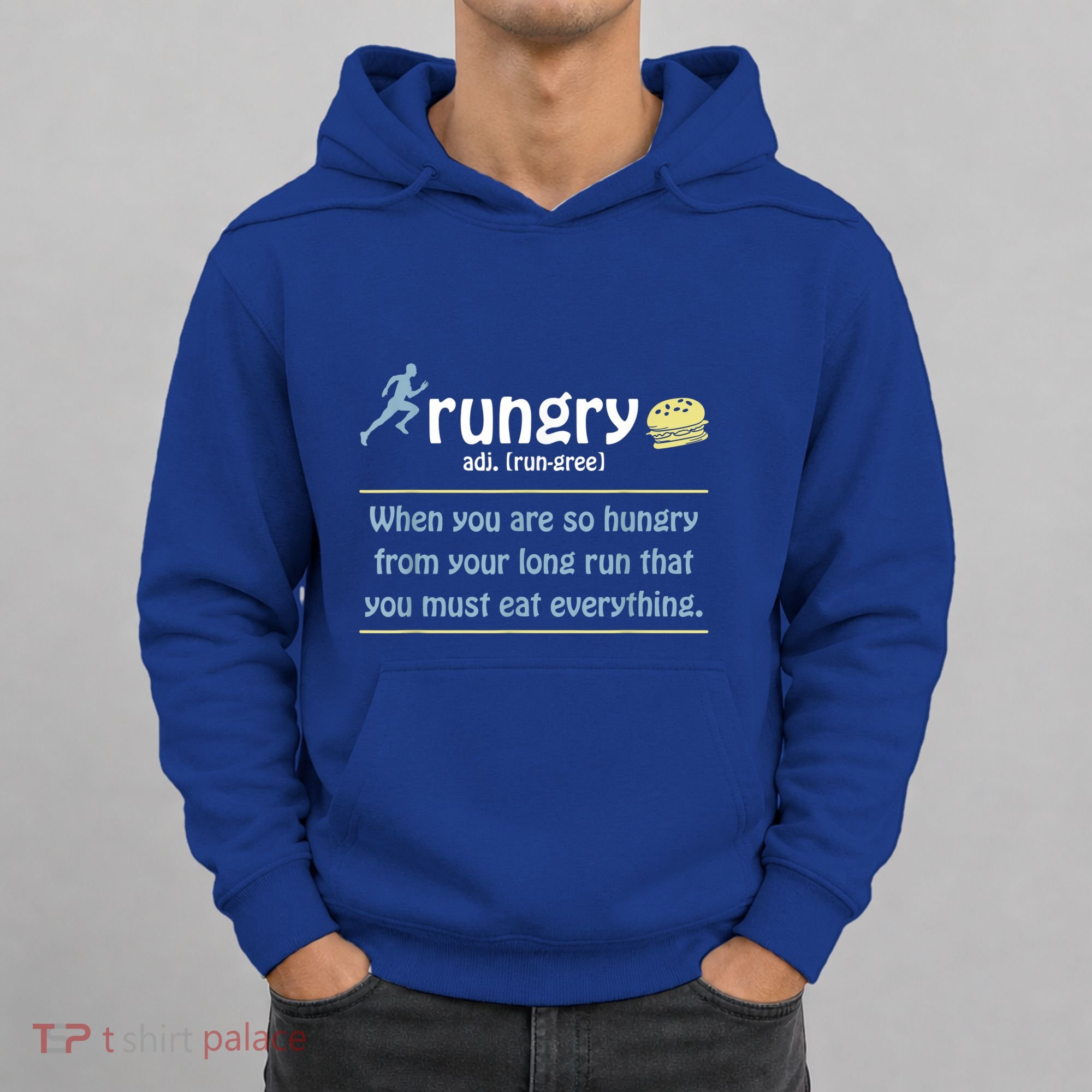 Rungry Definition Funny Runner Marathon Quote Love Running Hoodie