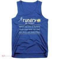 Rungry Definition Funny Runner Marathon Quote Love Running Tank Top thumb 0