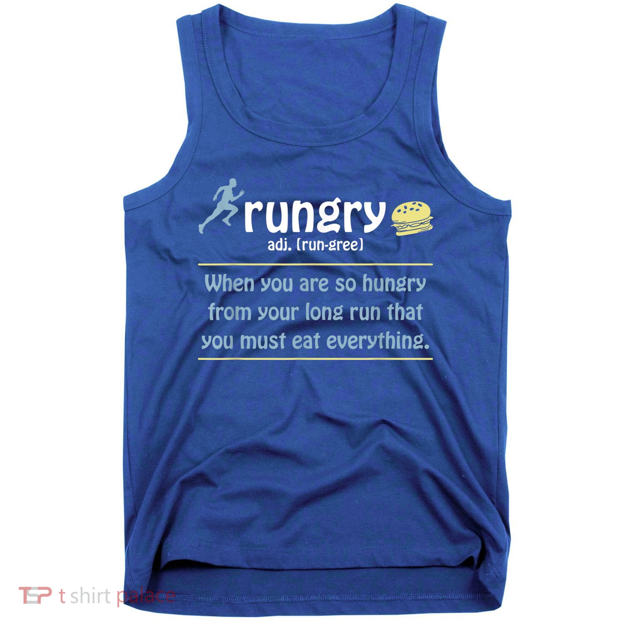 Rungry Definition Funny Runner Marathon Quote Love Running Tank Top