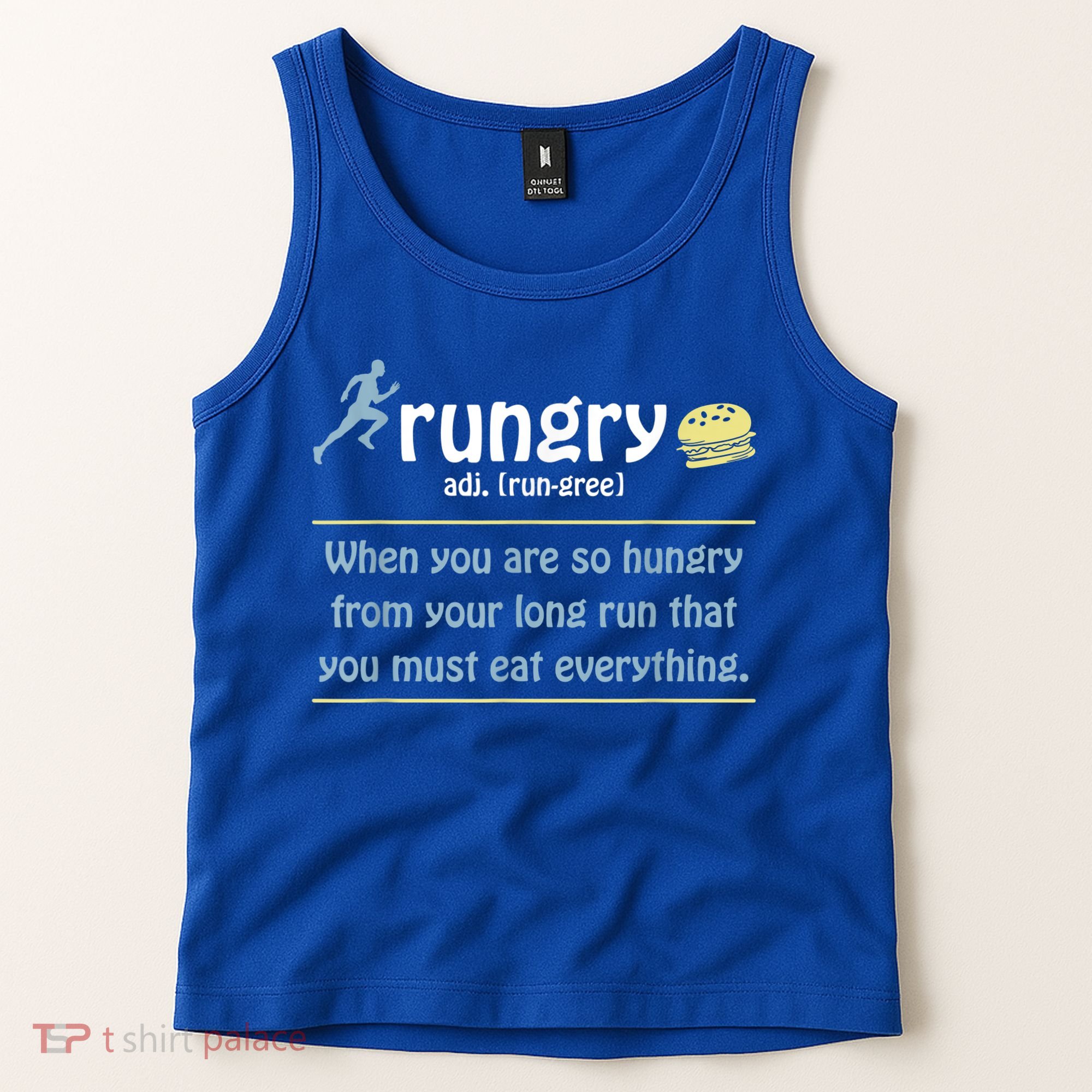 Rungry Definition Funny Runner Marathon Quote Love Running Tank Top