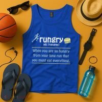 Rungry Definition Funny Runner Marathon Quote Love Running Tank Top thumb 4