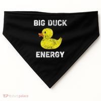 Rubber Ducky, Funny Meme, Big Duck Energy USA-Made Doggie Bandana thumb 0