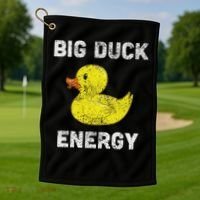 Rubber Ducky, Funny Meme, Big Duck Energy Golf Towel thumb 1