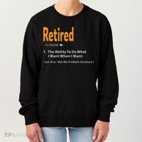 Retired Definition Funny Retirement Gag Gift Women's Sweatshirt thumb 0
