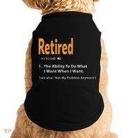 Retired Definition Funny Retirement Gag Gift Doggie Tank thumb 0