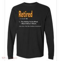 Retired Definition Funny Retirement Gag Gift Comfort Colors Heavyweight Long Sleeve T-Shirt thumb 0
