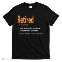 Retired Definition Funny Retirement Gag Gift T-Shirt thumb 0
