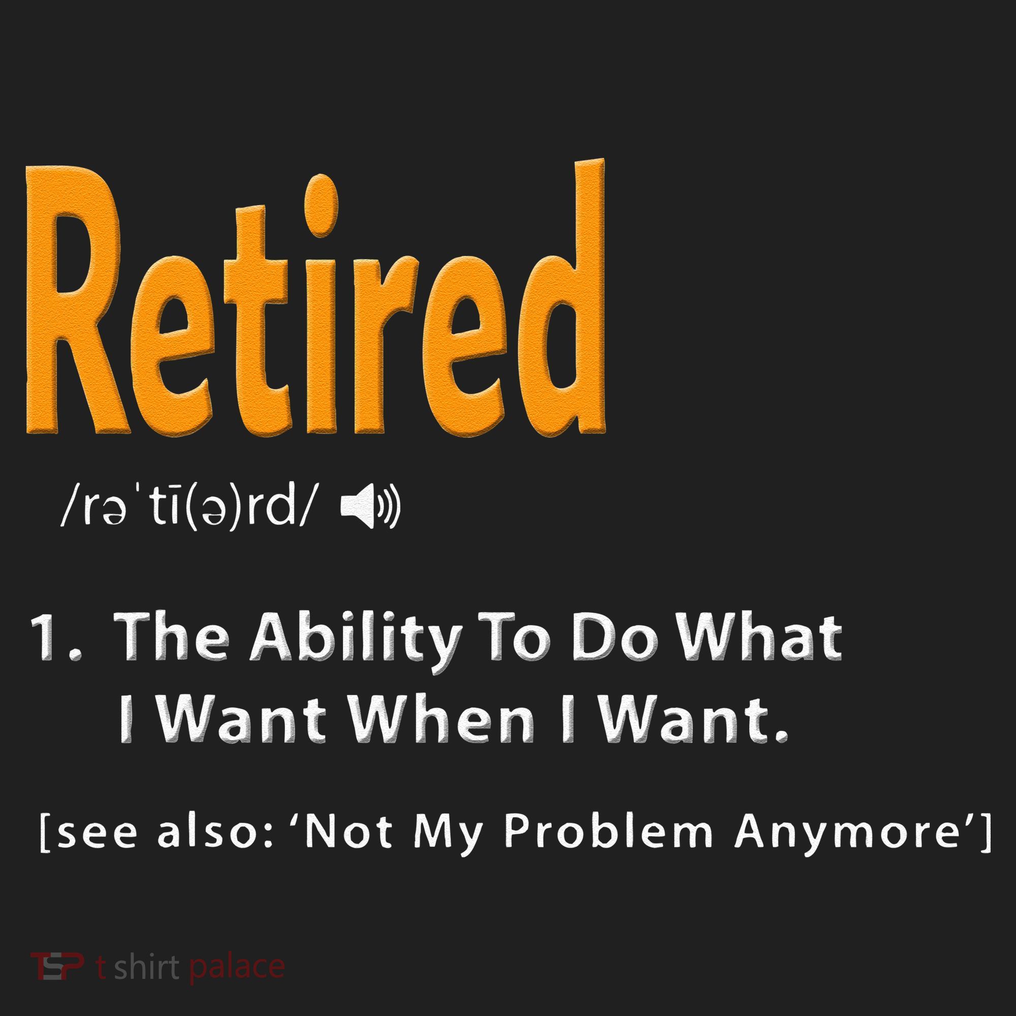 Retired Definition Funny Retirement Gag Gift Tumbler