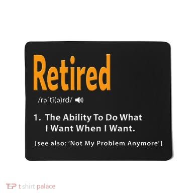 Retired Definition Funny Retirement Gag Gift Mousepad
