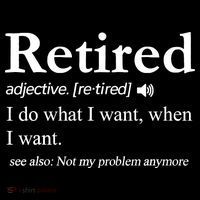 Retired Definition Funny Retirement Gag Gift Ornament thumb 1