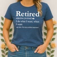 Retired Definition Funny Retirement Gag Gift Women's T-Shirt thumb 2