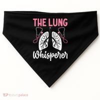Rt Doctor Funny Respiratory Therapist The Lung Whisperer USA-Made Doggie Bandana thumb 0
