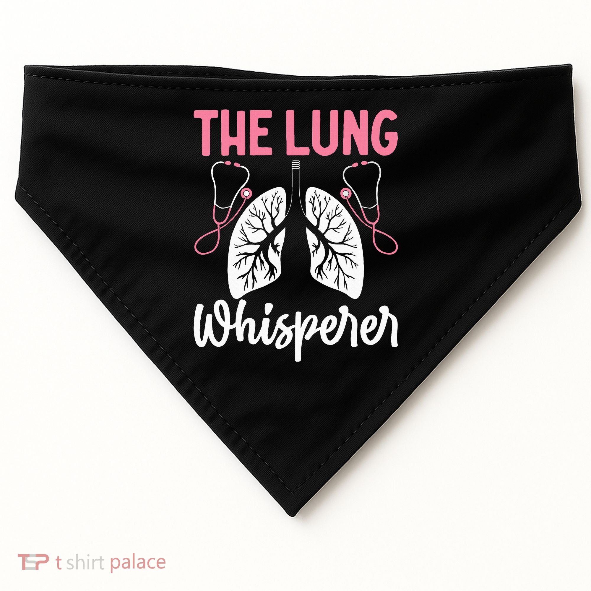 Rt Doctor Funny Respiratory Therapist The Lung Whisperer USA-Made Doggie Bandana