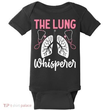 Rt Doctor Funny Respiratory Therapist The Lung Whisperer Baby Bodysuit