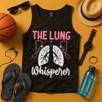 Rt Doctor Funny Respiratory Therapist The Lung Whisperer Tank Top thumb 4