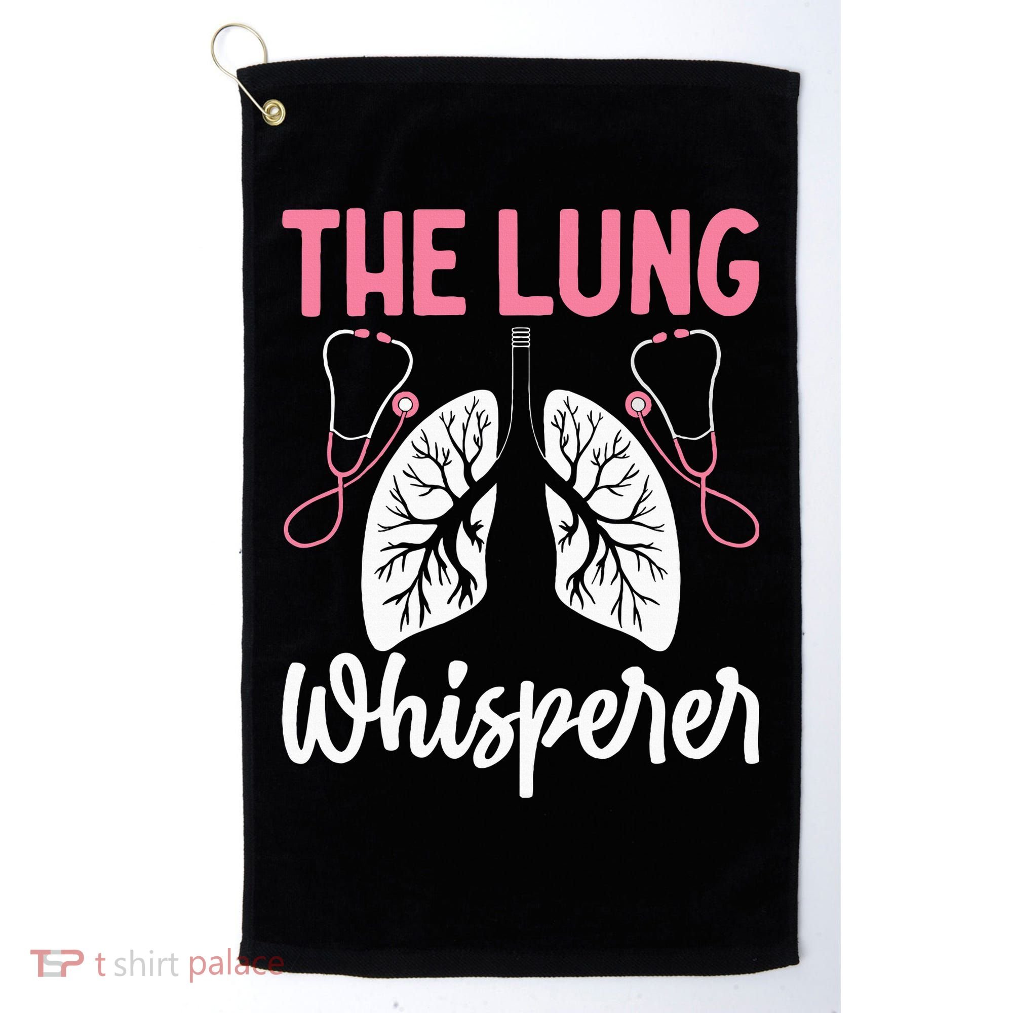 Rt Doctor Funny Respiratory Therapist The Lung Whisperer Golf Towel