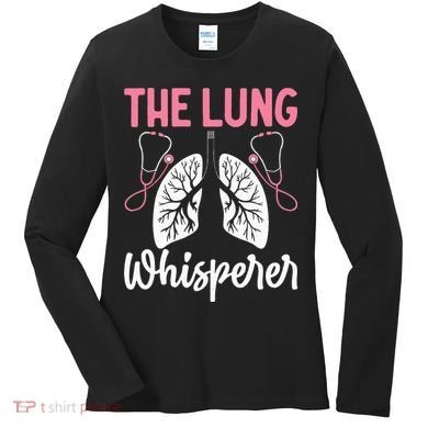 Rt Doctor Funny Respiratory Therapist The Lung Whisperer Women's Long Sleeve Shirt