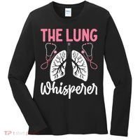 Rt Doctor Funny Respiratory Therapist The Lung Whisperer Women's Long Sleeve Shirt thumb 0