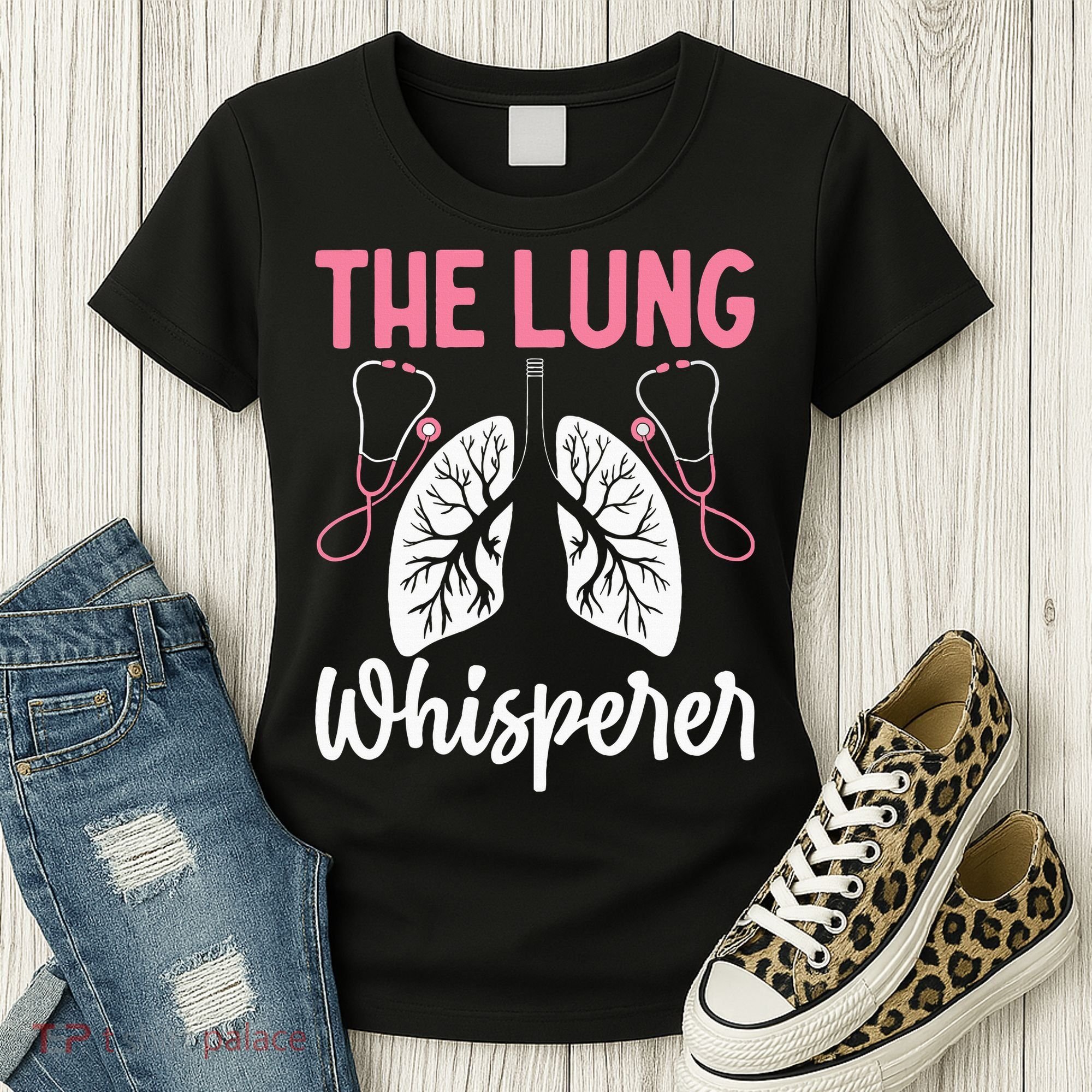 Rt Doctor Funny Respiratory Therapist The Lung Whisperer Women's T-Shirt