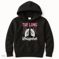 Rt Doctor Funny Respiratory Therapist The Lung Whisperer Kids Hoodie thumb 0