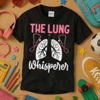 Rt Doctor Funny Respiratory Therapist The Lung Whisperer Kids T-Shirt thumb 3