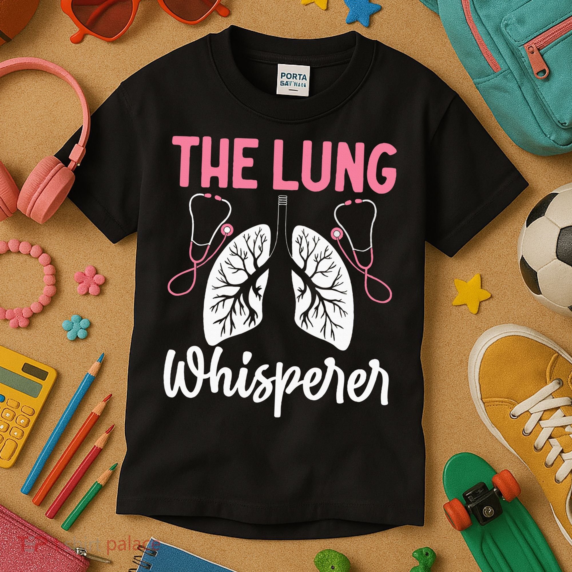 Rt Doctor Funny Respiratory Therapist The Lung Whisperer Kids T-Shirt