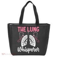 Rt Doctor Funny Respiratory Therapist The Lung Whisperer Tote Bag thumb 0