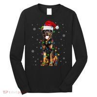 Rottweiler Dog Family Matching Santa Rottweiler Christmas Long Sleeve Shirt thumb 0