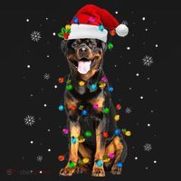 Rottweiler Dog Family Matching Santa Rottweiler Christmas Sweatshirt thumb 3