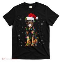 Rottweiler Dog Family Matching Santa Rottweiler Christmas T-Shirt thumb 0