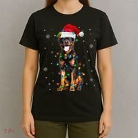 Rottweiler Dog Family Matching Santa Rottweiler Christmas T-Shirt thumb 4
