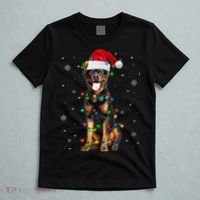 Rottweiler Dog Family Matching Santa Rottweiler Christmas T-Shirt thumb 5