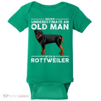 Rottweiler Designs For Dad Grandpa Rottie Lovers Baby Bodysuit