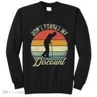 Retro DonT Forget My Senior Discount Funny Old People Sweatshirt thumb 0