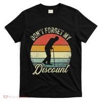 Retro DonT Forget My Senior Discount Funny Old People T-Shirt thumb 0