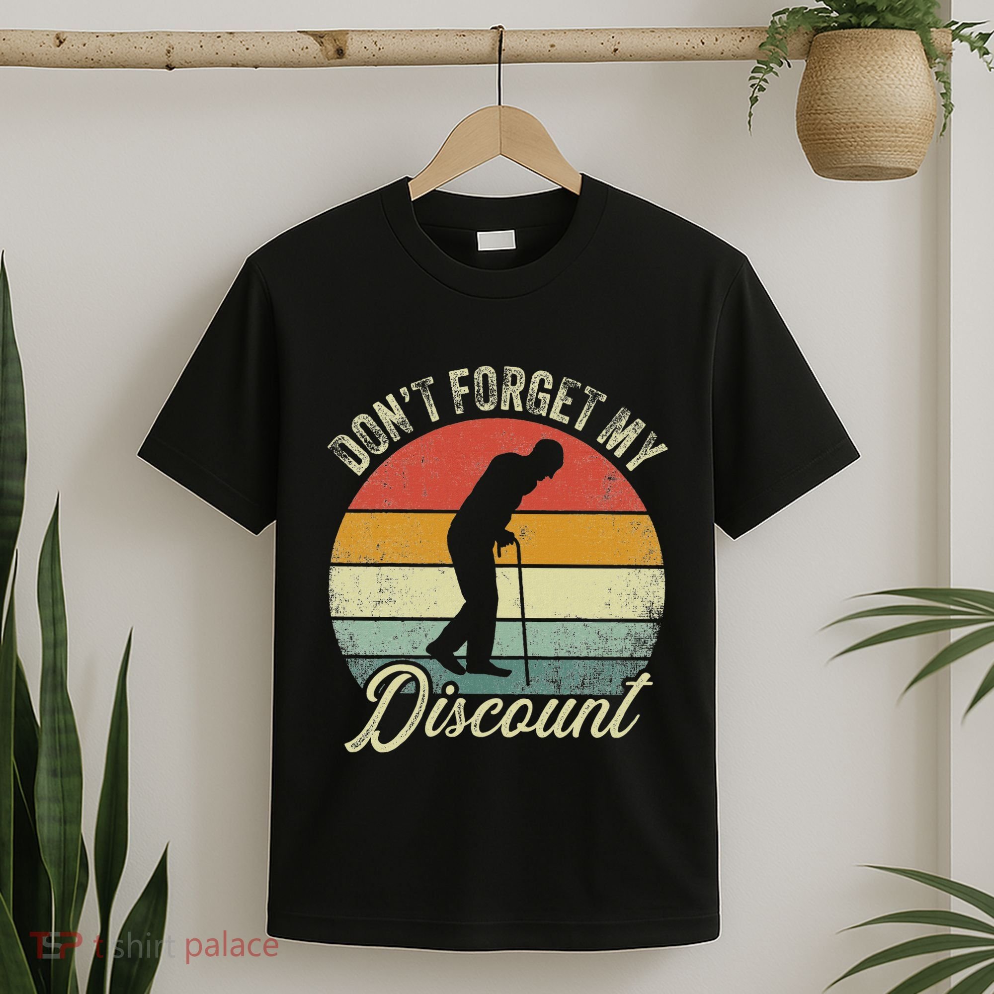 Retro DonT Forget My Senior Discount Funny Old People T-Shirt
