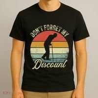 Retro DonT Forget My Senior Discount Funny Old People T-Shirt thumb 3
