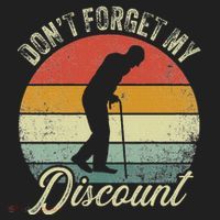 Retro DonT Forget My Senior Discount Funny Old People Beanie thumb 2