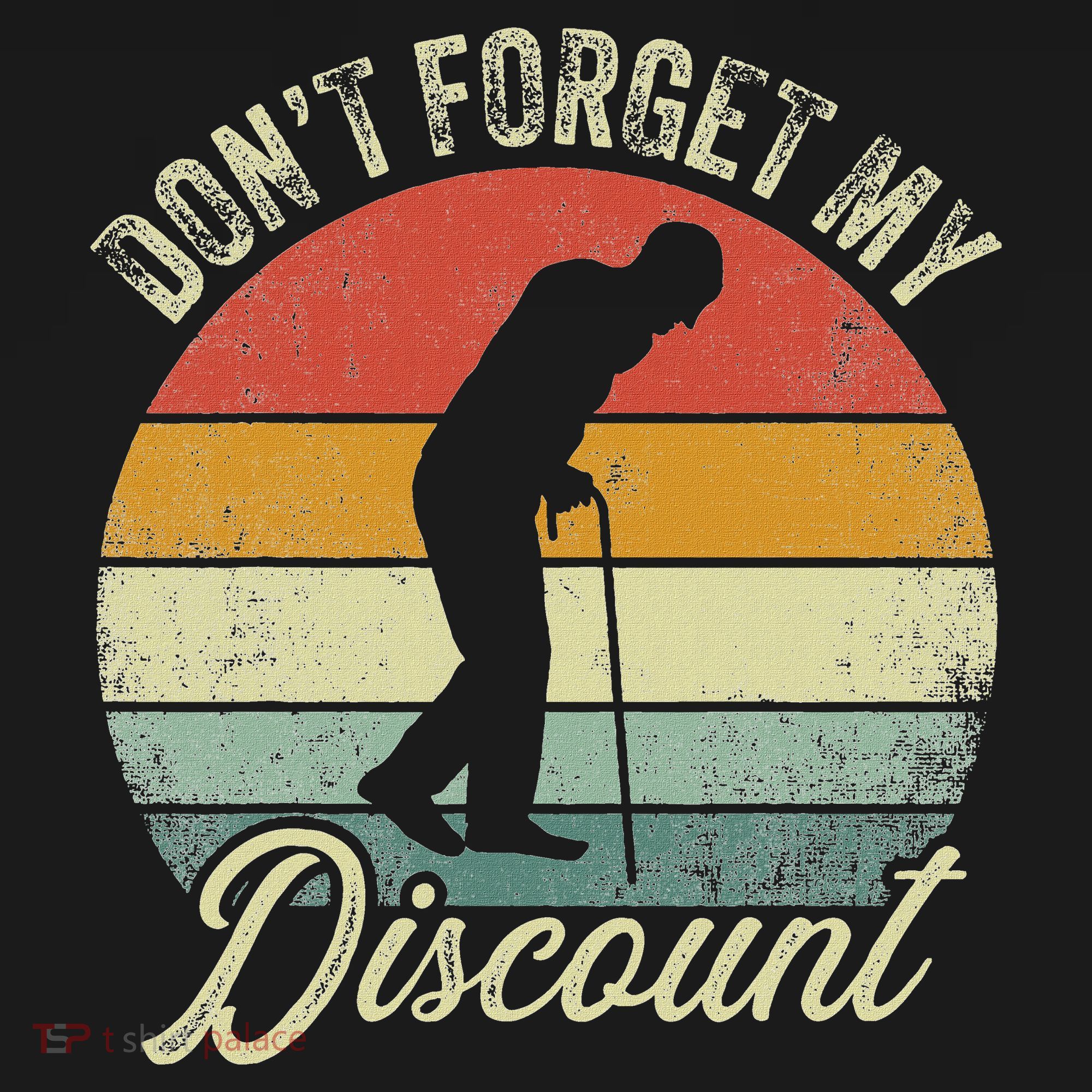 Retro DonT Forget My Senior Discount Funny Old People Mousepad