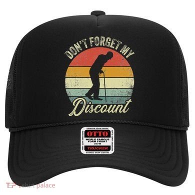 Retro DonT Forget My Senior Discount Funny Old People Hat
