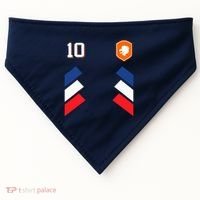 Retro10 Dutch Football Netherlands Soccer Netherlands Flag USA-Made Doggie Bandana thumb 0