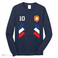 Retro10 Dutch Football Netherlands Soccer Netherlands Flag Long Sleeve Shirt thumb 0