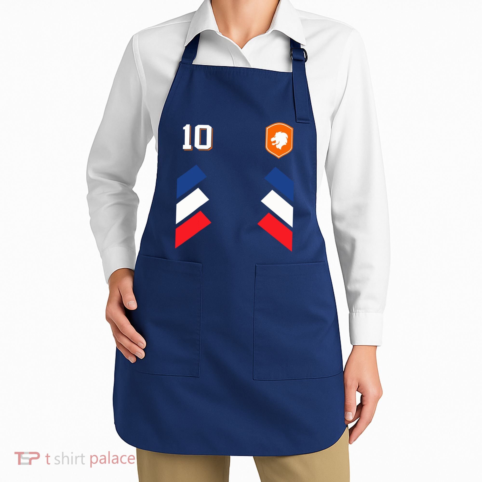 Retro10 Dutch Football Netherlands Soccer Netherlands Flag Apron